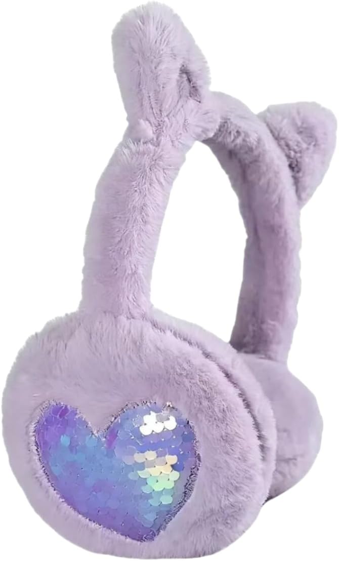KEEPFLY Store Kids Girls Winter Earmuffs Warm Cute Plush Cat Ears Muffs Toddler Boys Ear Warmer Outdoor Ear Covers - Image 1